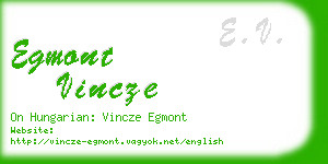 egmont vincze business card